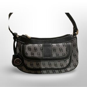Dooney & Bourke Black and Gray Shoulder Bag